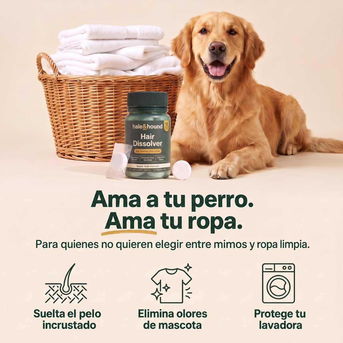 Hair Dissolver | Pastillas para la lavadora que eliminan el pelo de mascota