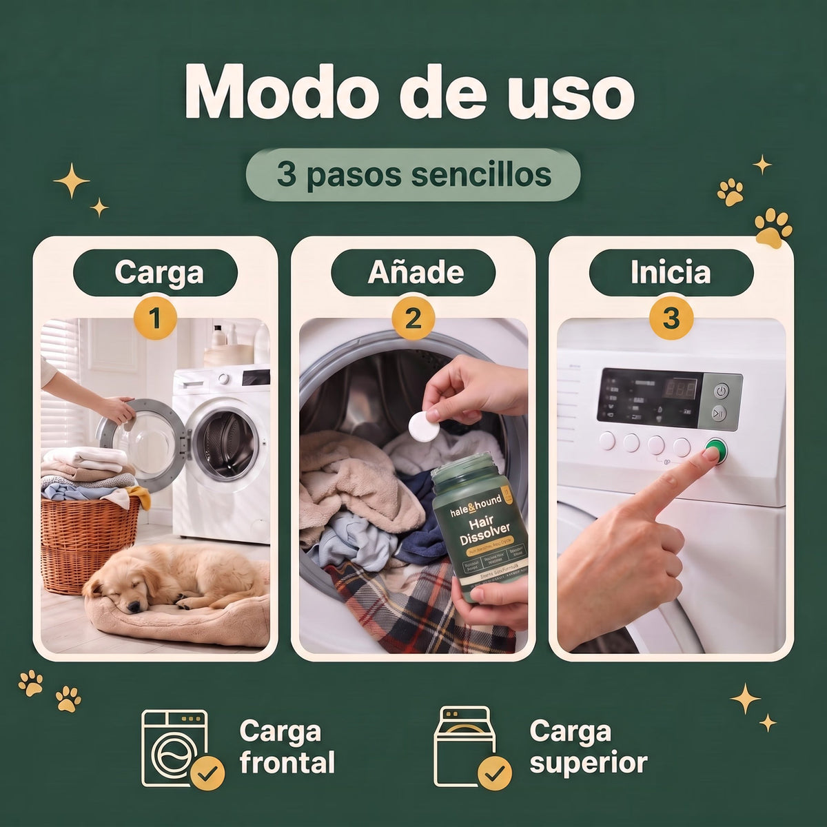 Hair Dissolver | Pastillas para la lavadora que eliminan el pelo de mascota